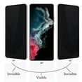 thumbnail image 3 of ZYQEEE 2 Pack Privacy Screen Protector for Samsung Galaxy S22 Ultra 6.8", Anti-Spy Tempered Glass, Bubble-Free, Easy Install, 3 of 11
