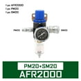 thumbnail image 2 of AFR2000 1/4" Air Pressure Regulator, Water Separator Trap Filter Airbrush Compressor Pressure-relief Valve ,Widely Used, 2 of 7