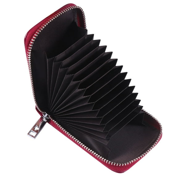 ADDHAT Card Wallet Men Minimalist Design Leather Bag for Outdoor Traveling 4.33x2.95x0.98 Inch