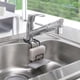 thumbnail image 4 of Organizador de esponjas de metal inoxidable | Soporte para grifo de fregadero | Estante de hierro con drenaje para encimera de cocina, cepillo para platos, soporte para esponja, barra de baño, 4 of 5