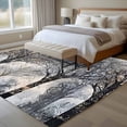 thumbnail image 4 of 6'x9' Area Rugs, Black Grey Forest Indoor Outdoor Area Rug for Living Room Bedroom, Vintage Watercolor Tree Tunk Washable Bathroom Rugs Kitchen Floor Carpet Mats Home Decor Aesthetic, 4 of 8