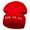 Red, variant on Born To Win Soccer Embroidered 12 Inch Long Knitted Beanie - Red OSFM