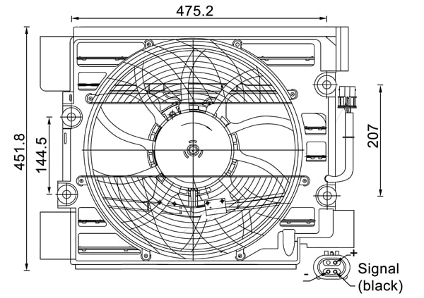BEHR A/C Cond Fan Assem