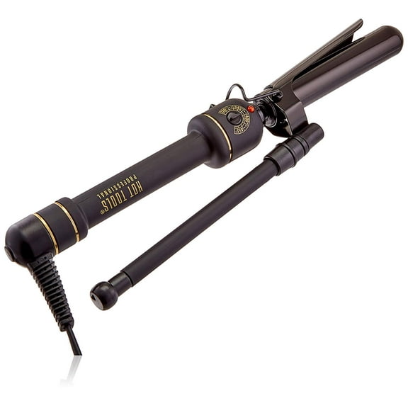 Hot Tools Professional 1 Inch Black Gold Extra-Long Barrel Marcel Curling Iron/Wand Model No. HT1108BG