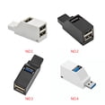 thumbnail image 4 of Hub USB de 3 puertos Bearachild Mini USB 2.0 3.0 para PC portátil blanco, 4 of 6