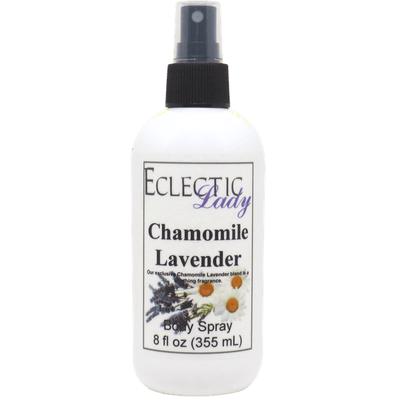 Chamomile Lavender Body Spray, Eclectic Lady, Hydrating Mist, Unisex, 16 oz