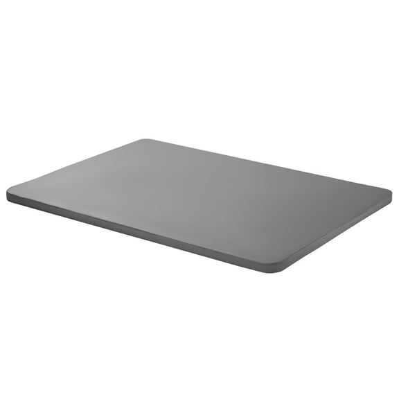 Full Size Bunkie Board 1.5 Inch Mattress Support with Wooden Slats and 200D Oxford Cloth Easy Assembly 2 Piece Gray