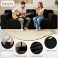 thumbnail image 5 of LUCKHAO 71" Corduroy Cloud Loveseat for Adults, Memory Foam Compressed Sofa for Living Room Bedroom, 5 of 7