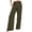 Green, variant on WIZUTIZ Womens Work Pants Oversized Leisure Relaxed Fit Wide Leg Beach Pants Spandex Elastic High Rise 7/8 Length Beach Pants Solid Button with Pockets Palazzo Pants for Lady Hiking Party Green