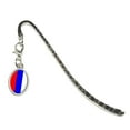 thumbnail image 1 of Russian Federation Flag Oval Charm Metal Bookmark, 1 of 1