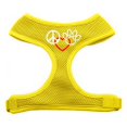 thumbnail image 2 of Peace, Love, Paw Design Soft Mesh Harnesses Yellow Small, 2 of 2