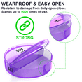 thumbnail image 4 of Small 7 Day Weekly Tower Pill Box Organizer Med Dispenser - 2 Times a Day AM PM Noon Night Medicine Container Holder from ZzTeck, 4 of 8