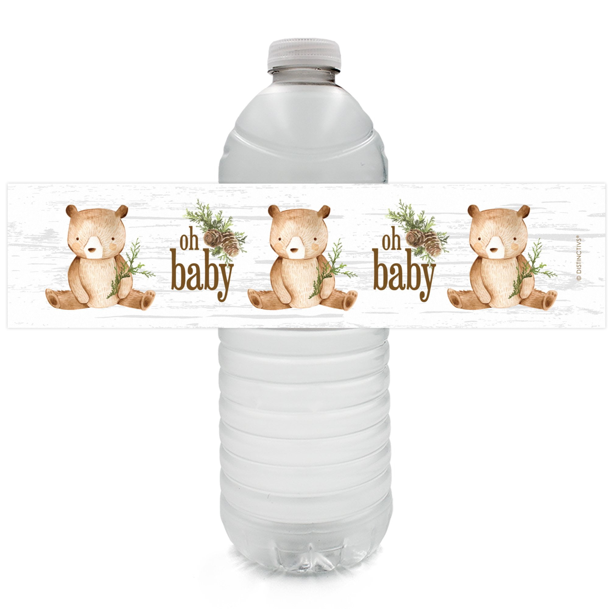 8X Fillable Baby Bottle LABELS Baby Shower Baptism Party Favour Blue Labels 