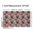 thumbnail image 3 of jejeloiu Rustic Flower Fabric by the Yard 2 Yards,Vintage Floral Room Decor Fabric by the Yard,Red Pink Cyan Fabric for Sewing For Girls,Ultra Soft Home Decor, 3 of 6