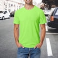 thumbnail image 2 of Mens Casual Short Sleeve T Shirt for Summer Outdoor Sports Loose Fit Breathable Workout Training Tee with Crew Neck Mens Compression T Shirt T Shirts for Men, Size XL, 2 of 5