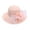 Pink, variant on Fascinator Hat Women Large Lady Headwear Tea Party Elegant Church Hat Wide Brim Fascinator Sun Hat Wedding Cocktail Bride Headband