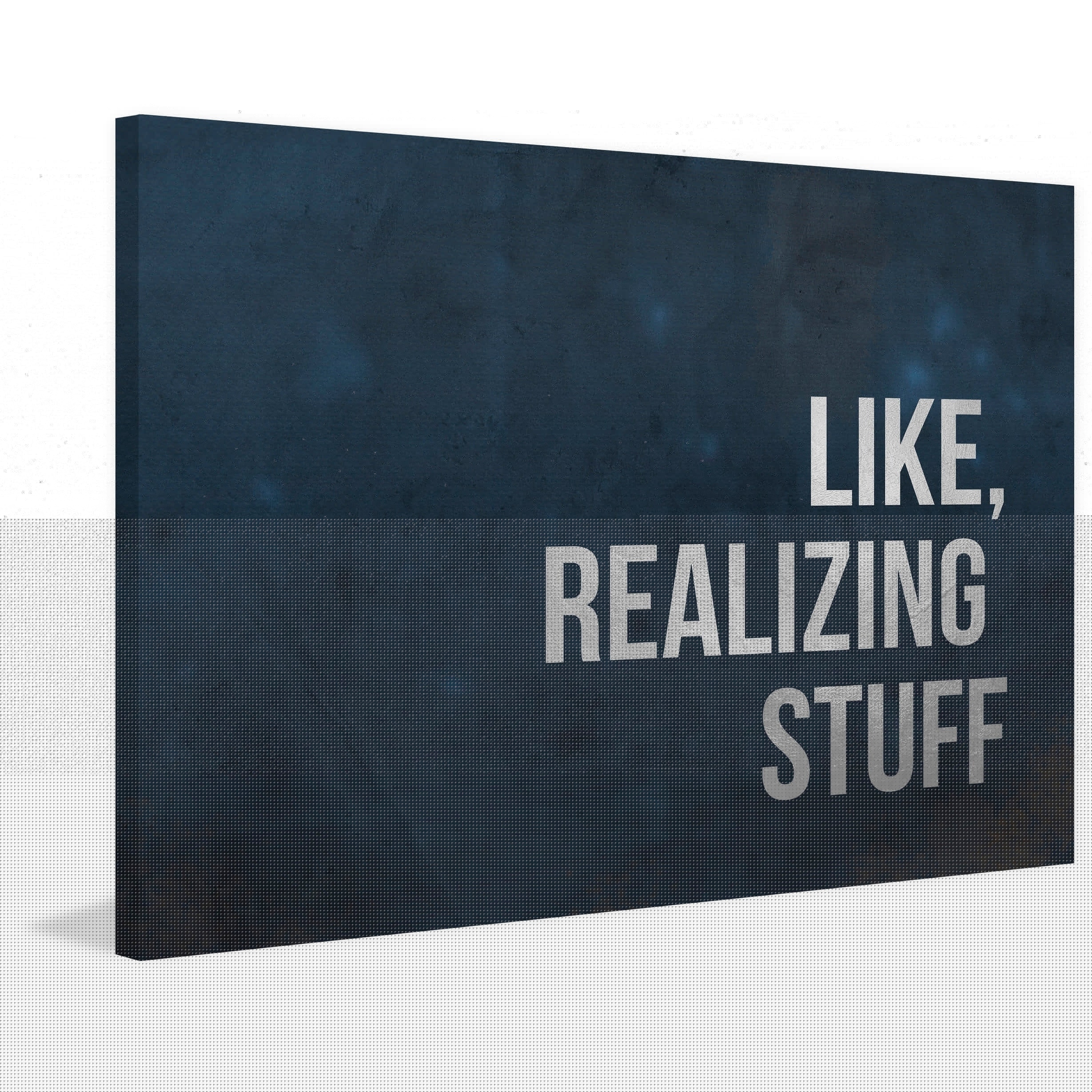 Like, Realizing Stuff Painting Print on Wrapped Canvas
