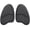 Black, variant on Foot Petals Silicone Gel Forefoot For High Heels Non Cushion For Women Breathable Absorption Of Foot Half Insole For Shoes Pressure Reducing