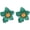 Green, variant on Bohemian Flower Stud Earrings for Women Fashion Elegant Handmade Colorful Flower Shaped Daisy Earrings Layered Floral Petal Stud Earring Personalized Statement Ladies Jewelry