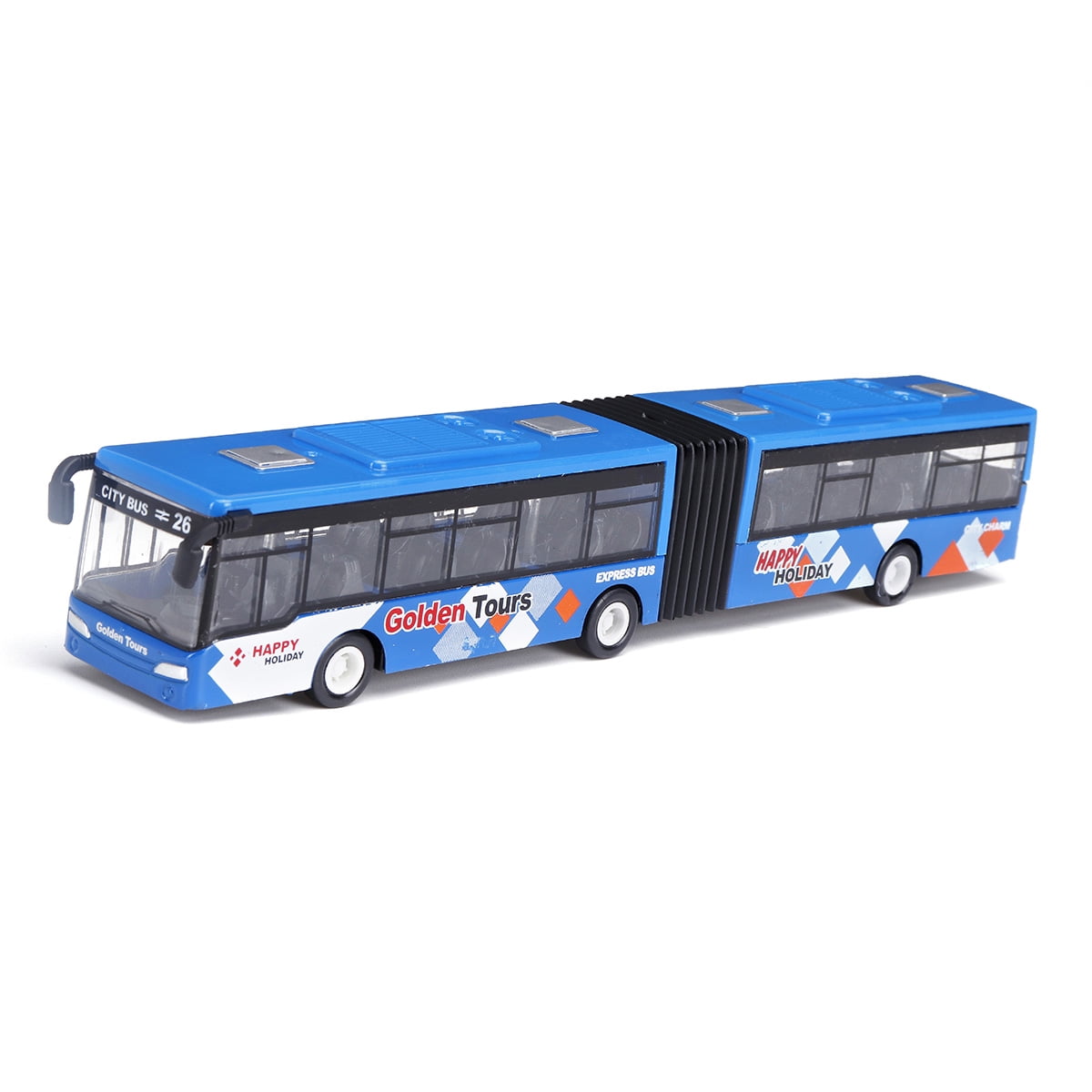 164 Baby Pull Back Shuttle Bus Diecast Model Vehicle Kids Toy