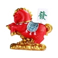 thumbnail image 1 of Estatua de caballo, adorno de mesa, obra de arte de resina, coleccionable, escultura animal Feng D, 1 of 8