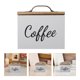 thumbnail image 2 of Caja de almacenamiento para cápsulas de café: soporte de madera para bolsitas de té con tapa, organizador de sobres de azúcar antipolvo para encimeras de cocina y hogar., 2 of 5