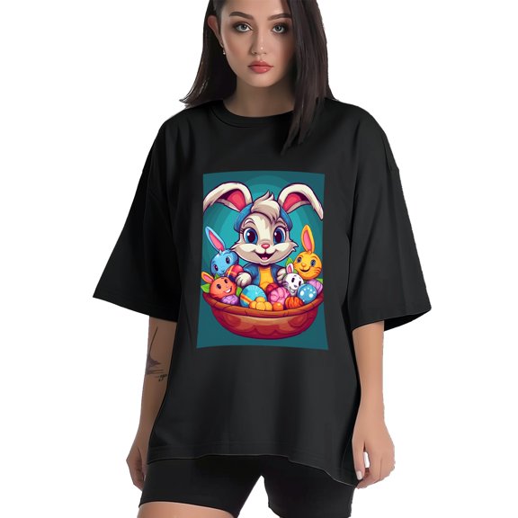 Plus Size Shirt for Women Black Tops for Women Short Sleeves Shirt for Women Easter 135 T Shirt Crewneck Shirt for Women XS