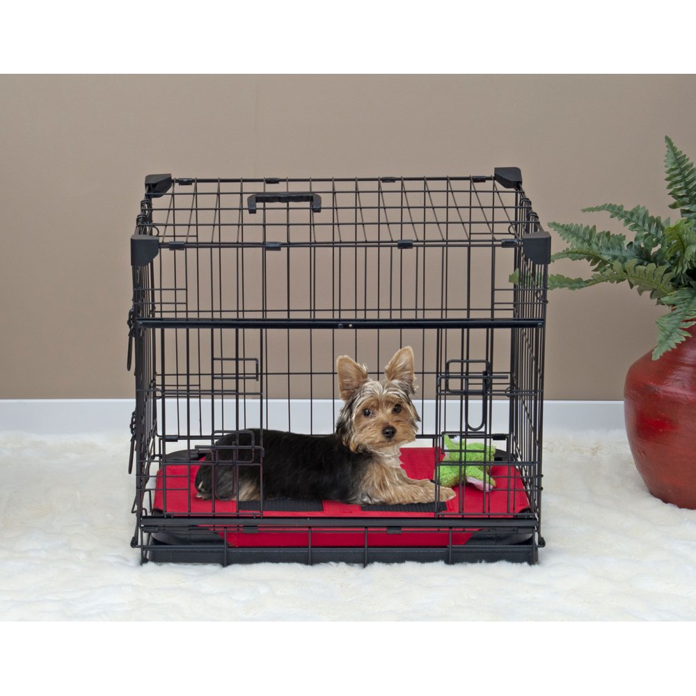 Lucky Dog Sliding Double Door Dog Crate, XXSmall, 22"L