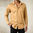 thumbnail image 2 of Men Slim Fit Dress Shirt Long Sleeve Button Down Formal Casual Shirt for Business Wedding Party Everyday Wear, 2 of 5