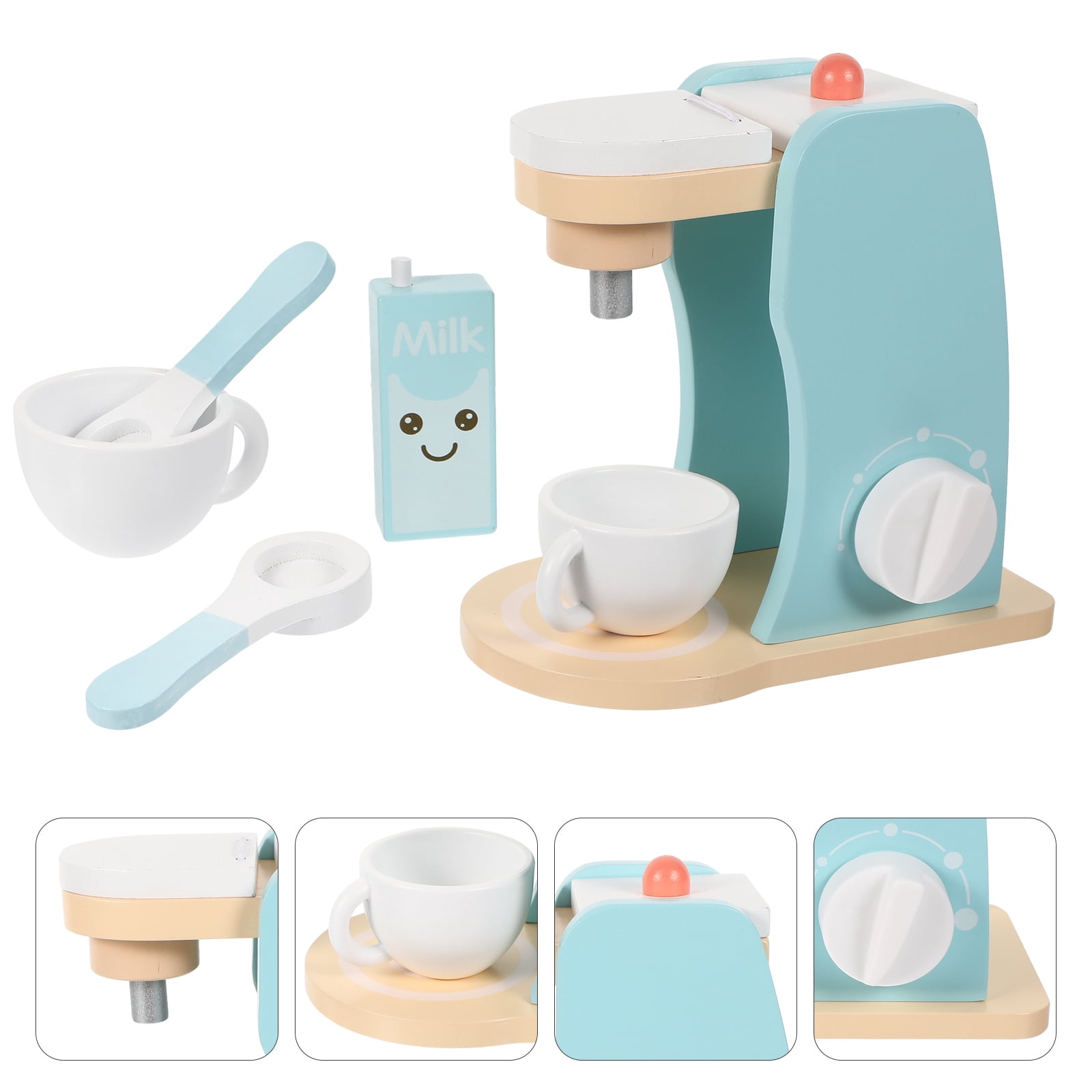 Hytrove Wood Play Kitchen Accessories Set for Parent Child Communication 1 Set