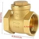 thumbnail image 2 of Válvula de retención unidireccional Ficarrico Dn50, válvula de retención oscilante de latón con hilo femenino de 232psi, que previene el reflujo de agua, 2 of 5