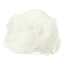 Uxcell Plush Faux Fur Fabric Precut Strips, 59" x 4" Fluffy Faux Fur Ribbon, White