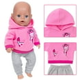 thumbnail image 4 of sdhkgrrt under $5 Doll Clothes, Doll Clothes for 14-18 Inch Dolls,Sweet Fashion Dress Hat Outfits,35-45cm Doll Winter Clothing Set,Hooded Sweatshirt and Trousers,Dress-Up Doll Accessories Collection, 4 of 9