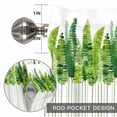 thumbnail image 2 of Green Plants Window Valance for Kitchen, Watercolor Simple Spring Green Leaves Botanical Lines Rod Pocket Short Curtain for Small Windows, Light Filtering Decorative Valance, 60 x 14 Inch, 2 of 9