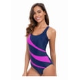 thumbnail image 2 of Top-kevin Women's One Piece Boyleg Swimsuits Full Coverage Athletic Bathing Suits Modest Swimwear for Water Aerobics, 2 of 15