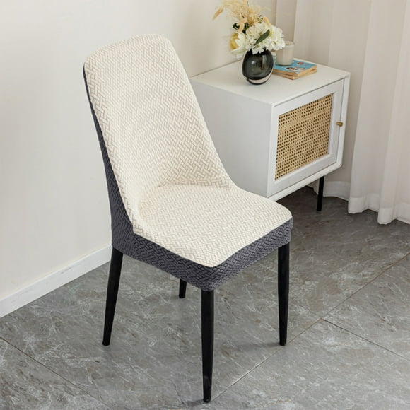 Housses Extensibles pour Chaises de Salle à Manger / Protège-Sièges Élastiques en Nylon Spandex pour Cuisine et Banquet / Lavables et Ajustement Serré / Ensemble de 1 Pce