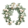 thumbnail image 2 of WHEANG Guirlande de Verdure Artificielle Réaliste et de Roses pour Décoration de Table et Chaise de Mariage Vigne Botanique Factice avec Feuilles Réalistes pour Arrangement Rustique de Centre de Table en Arche, 2 of 5