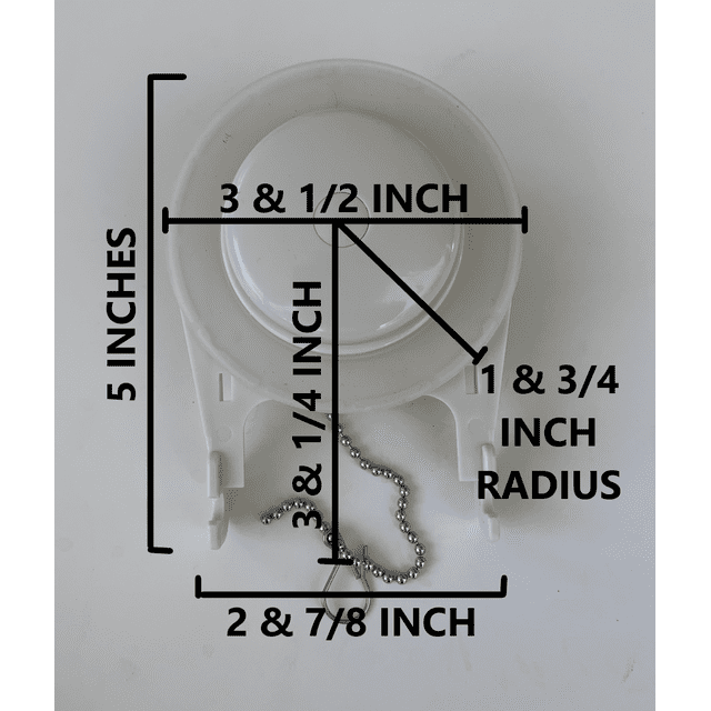 Large 3.5 inch Toilet Flapper Valve Replacement, with Floating Silicone