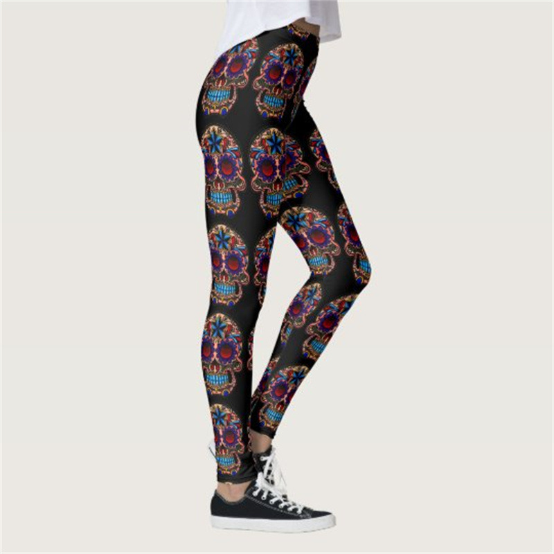 Halloween High Waist Tight Elastic Yoga 