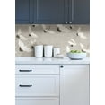 thumbnail image 6 of NuWallpaper Grey Halcyon Vinyl Peel And Stick Wallpaper, 216-in by 20.5-in, 30.75 sq. ft., 6 of 8