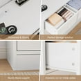 thumbnail image 6 of 12 Drawer Dresser for Bedroom, 61 in Long Modern White Dresser TV Stand with Charging Station, Large Wooden Chest Od Drawers for Nursery, Closet, Living Room, 6 of 8
