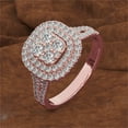 thumbnail image 3 of DPTALR Ladies Diamond Necklace Earrings Three-piece Set, 3 of 9