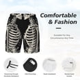 thumbnail image 3 of Balery Skeletons Love Flowers Mens Swim Trunks Swim Shorts for Men Quick Dry Inseam Beach Shorts with Compression Liner Pocket-3X-Large, 3 of 9