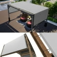 thumbnail image 2 of ColourTreeUSA  16 ft Length Pergola Cover Canopy Fabric Sun Shade Cloth 95% UV Block with Stainless Steel Weighted Rods 8' x 16' - Grey, 2 of 5