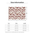 thumbnail image 5 of Uemuo Mushroom Printed Throw Blanket for Couch, Fluffy Fuzzy Blankets for Bed, Sofa, Cozy Flannel Faux Fur Blanket-80"x60", 5 of 6