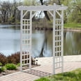 thumbnail image 2 of Dura-Trel Providence 7-ft. Vinyl Pergola Arbor - White, 2 of 7