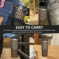 thumbnail image 7 of 30 Oz Tumbler Brown Gradient Leopard Tumbler with Lid and Straw, Birthday Gift Cup for Friend Women Men Coffee Travel Mug Thanksgiving Day Halloween Christmas Gift Water Bottle, 7 of 7