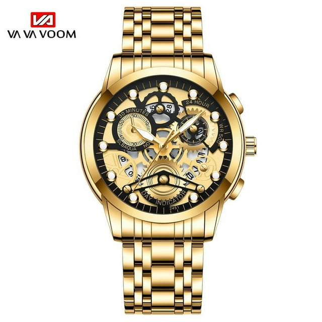 Reloj de cuarzo para hombre de cristal de moda de ocio