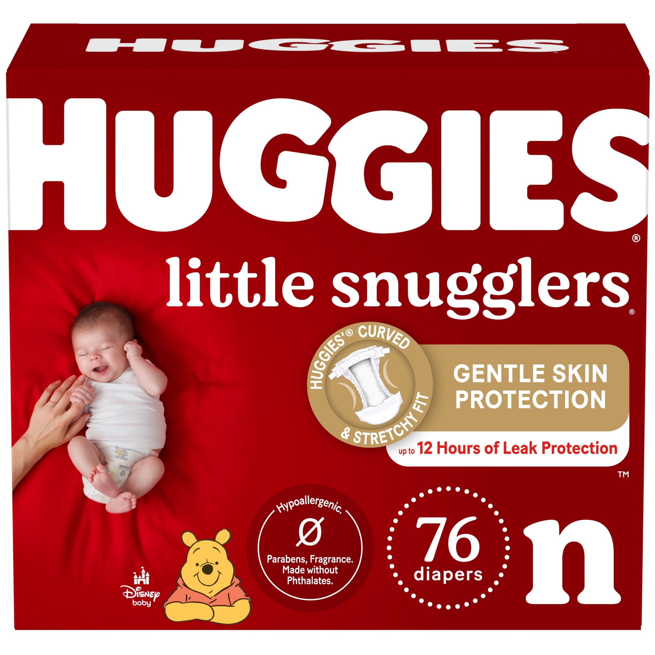 Huggies Little Snugglers Baby Diapers, Size Newborn (up to 10 lbs