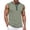 43# Army Green, variant on Sleeveless Tank Tops for Men Summer Button Down Muscle Shirts Color Block Casual Top for Workout,Light Gray,XL